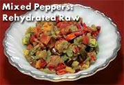 Dehydrated Mixed Peppers Cooked