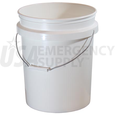 Food Storage Buckets - 5 Gallon Titan Plastic Bucket without Lid