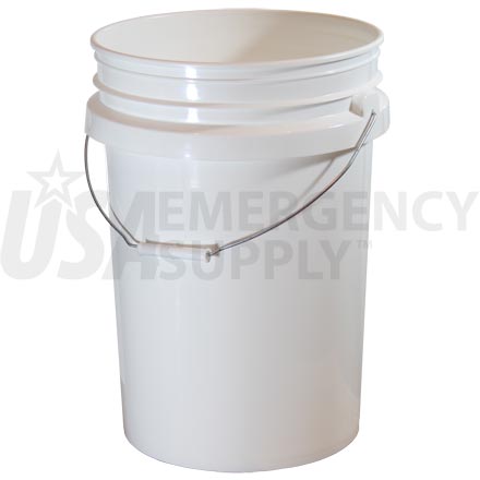 Food Storage Buckets - 6 Gallon Titan Plastic Bucket without Lid