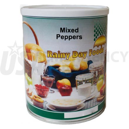 Peppers - Dehydrated Mixed Peppers Red & Green 6 x #2.5 cans