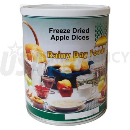 Freeze Dried Fruit - Freeze Dried Apple Dices 3 oz. #2.5 can