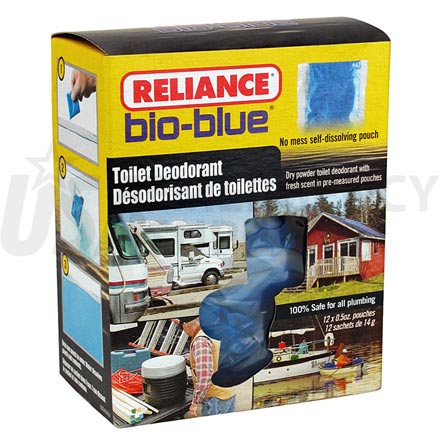 Toilet Chemicals - Reliance Bio Blue Toilet Deodorant - 12 pack