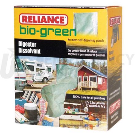 Toilet Chemicals - Reliance Bio Green Waste Digester - 12 pack