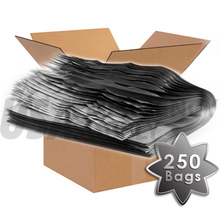 CASE - Mylar Bags - Mylar Food Storage Bag with Ziplock 12in. x 16in. X 6in. (5 mils thick) - 1 case (250 bags)