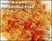 Dehydrated Hash Browns Cooked