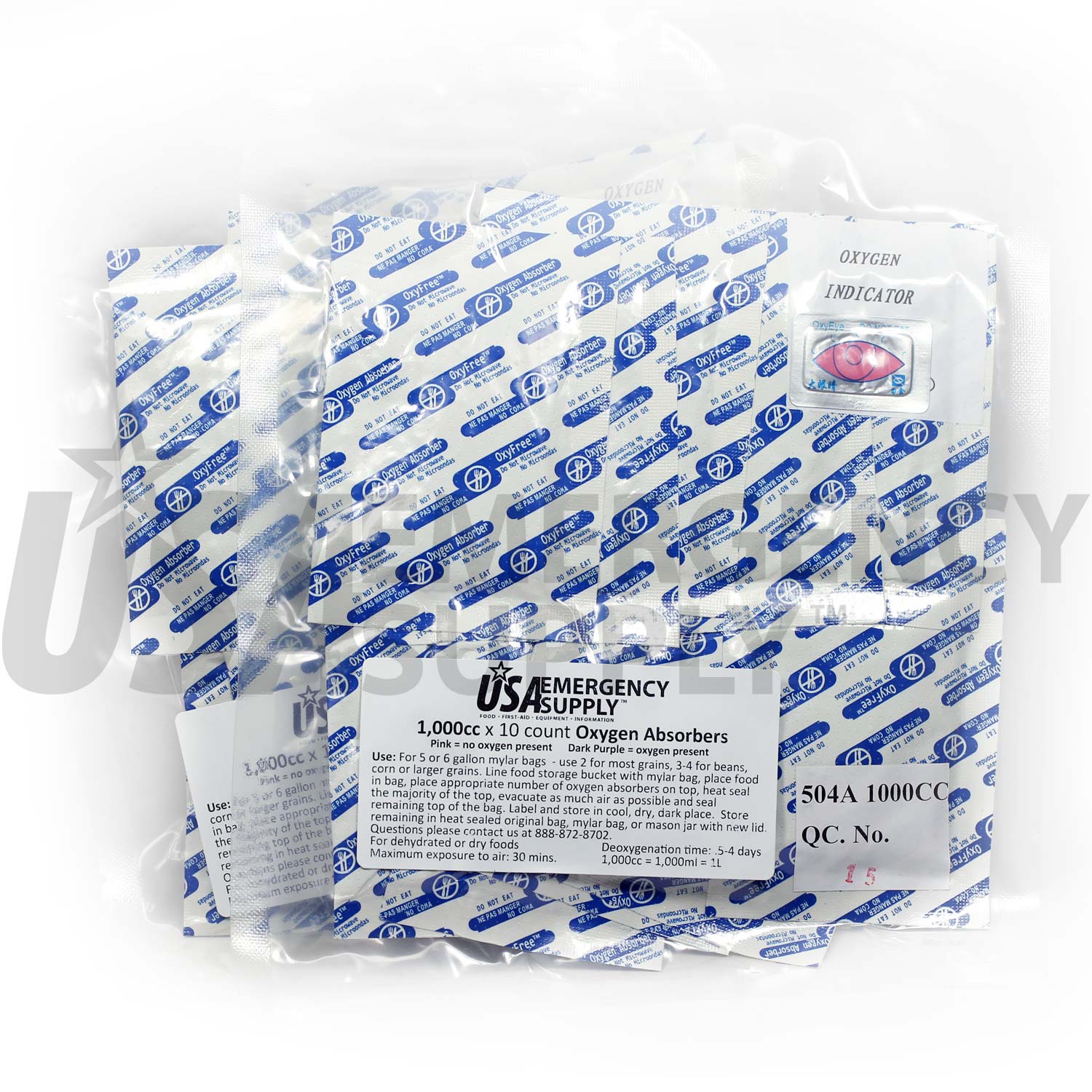 5 Gallon Mylar Food Storage Bags And Oxygen Absorbers 20 Count