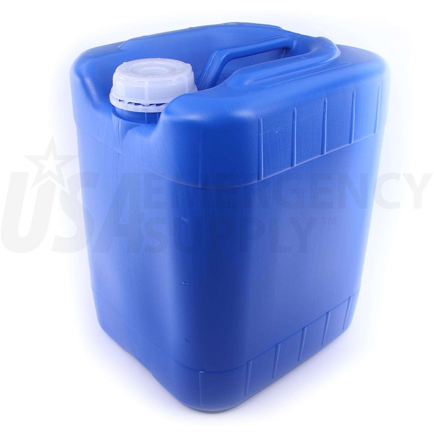 Emergency Water Storage 5 Gallon Water Tanks - 2 Tanks - 5 Gallons ea. w/Lids + Spigot - Food Grade, Portable - Survival Supply Water Container