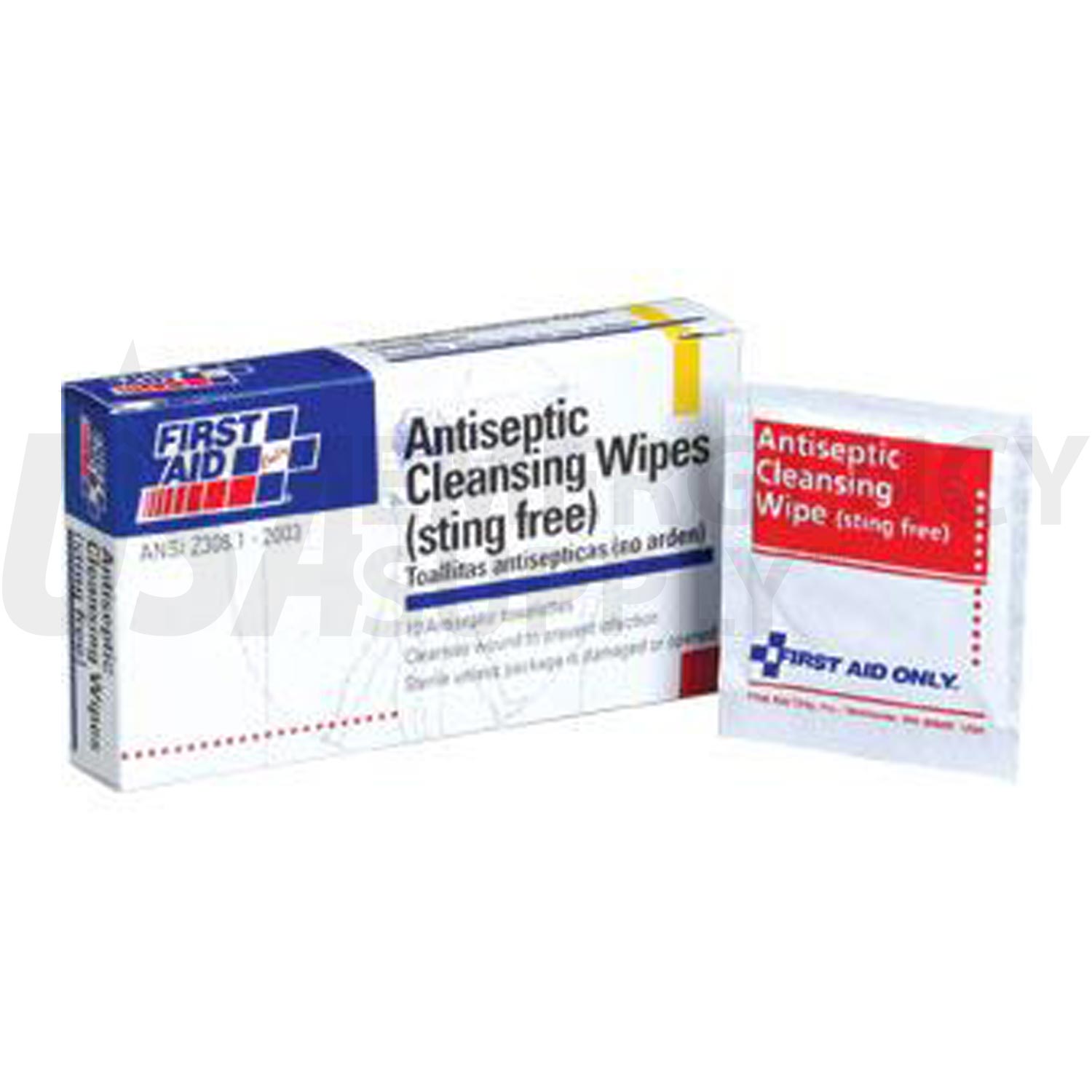 Antiseptic Cleansing Wipe Sting Free 18 Per Box USA Emergency Supply