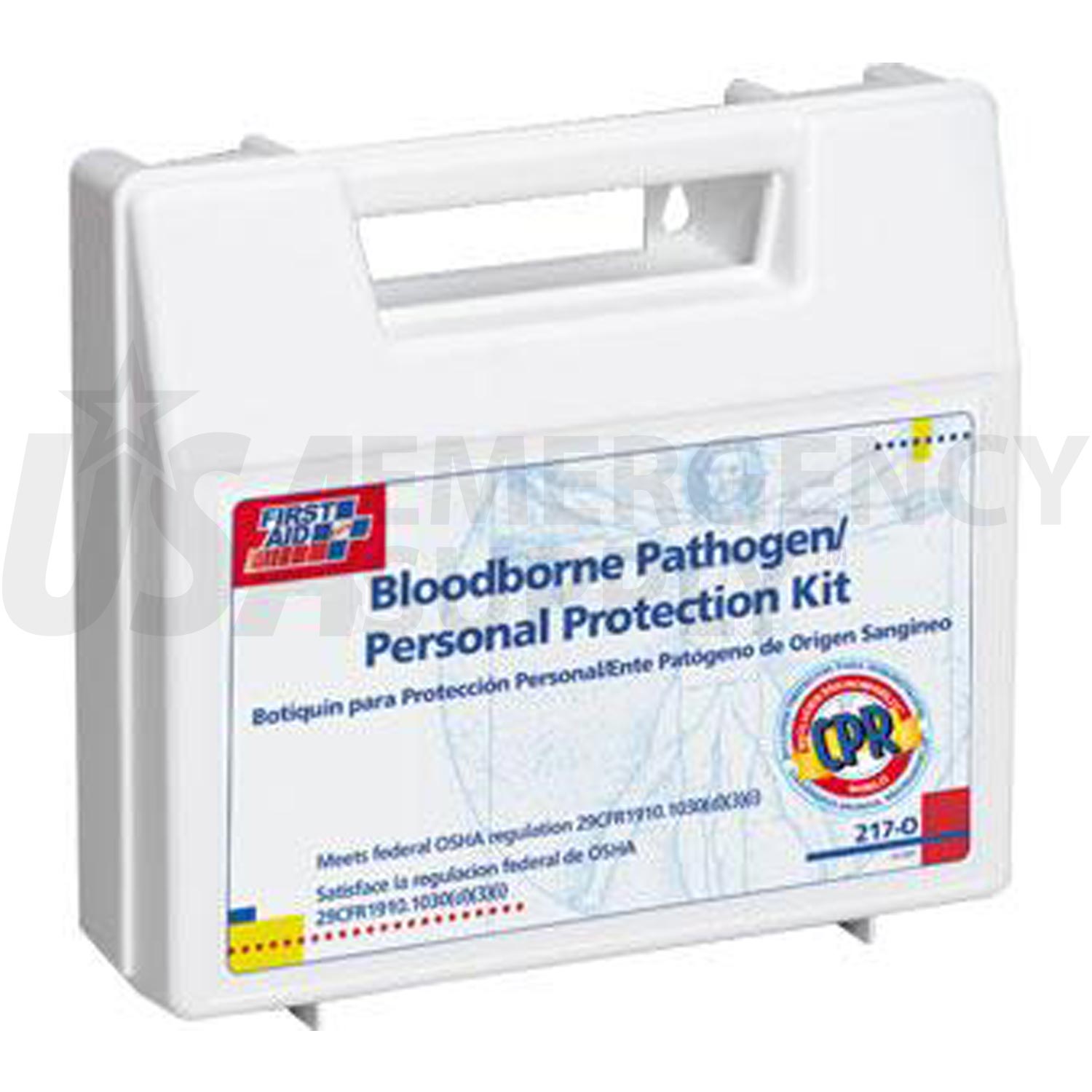 Bloodborne Pathogen Personal Protection Kit With Microshield USA Emergency Supply