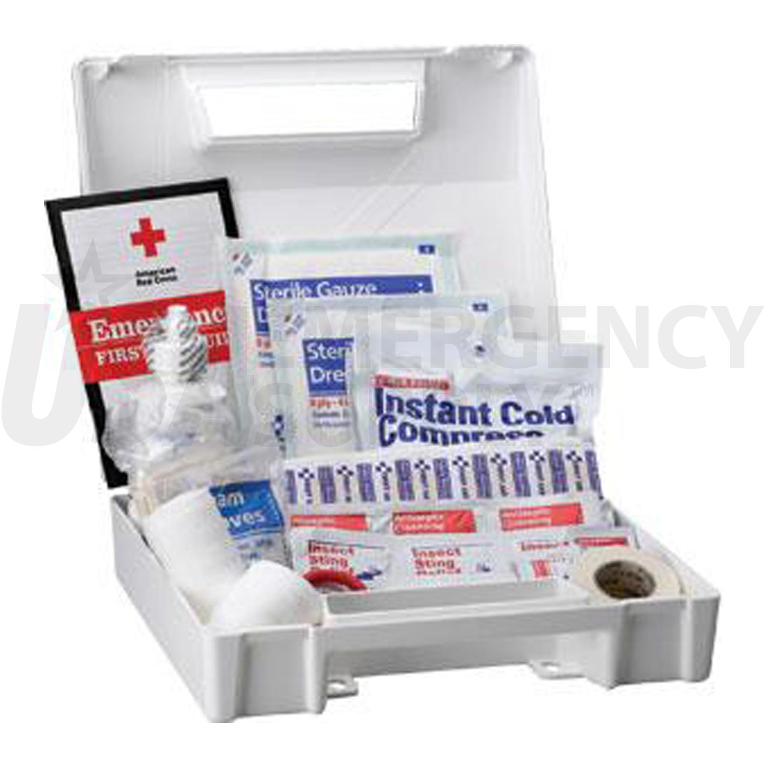 Bulk First Aid Kit Ansi 25 Person Plastic USA Emergency Supply