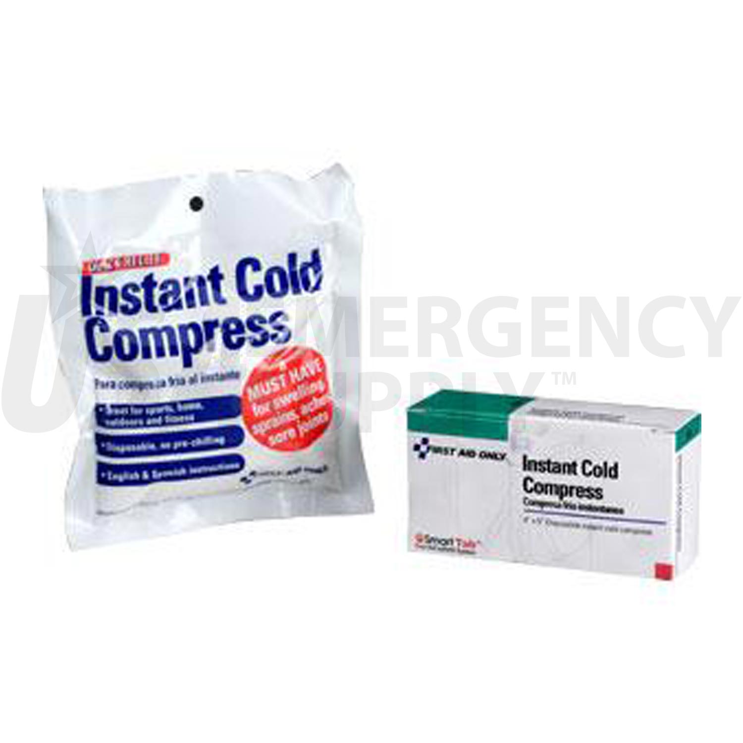 Instant Cold Compress 4 X 5 1 Per Box USA Emergency Supply