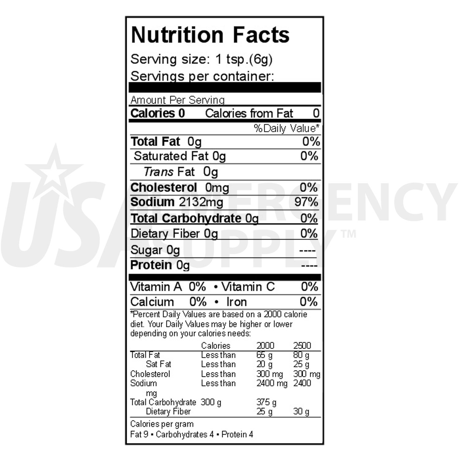 Iodized Salt Nutrition Facts Bios Pics Iodized Salt Nutrition Facts Bios Pics