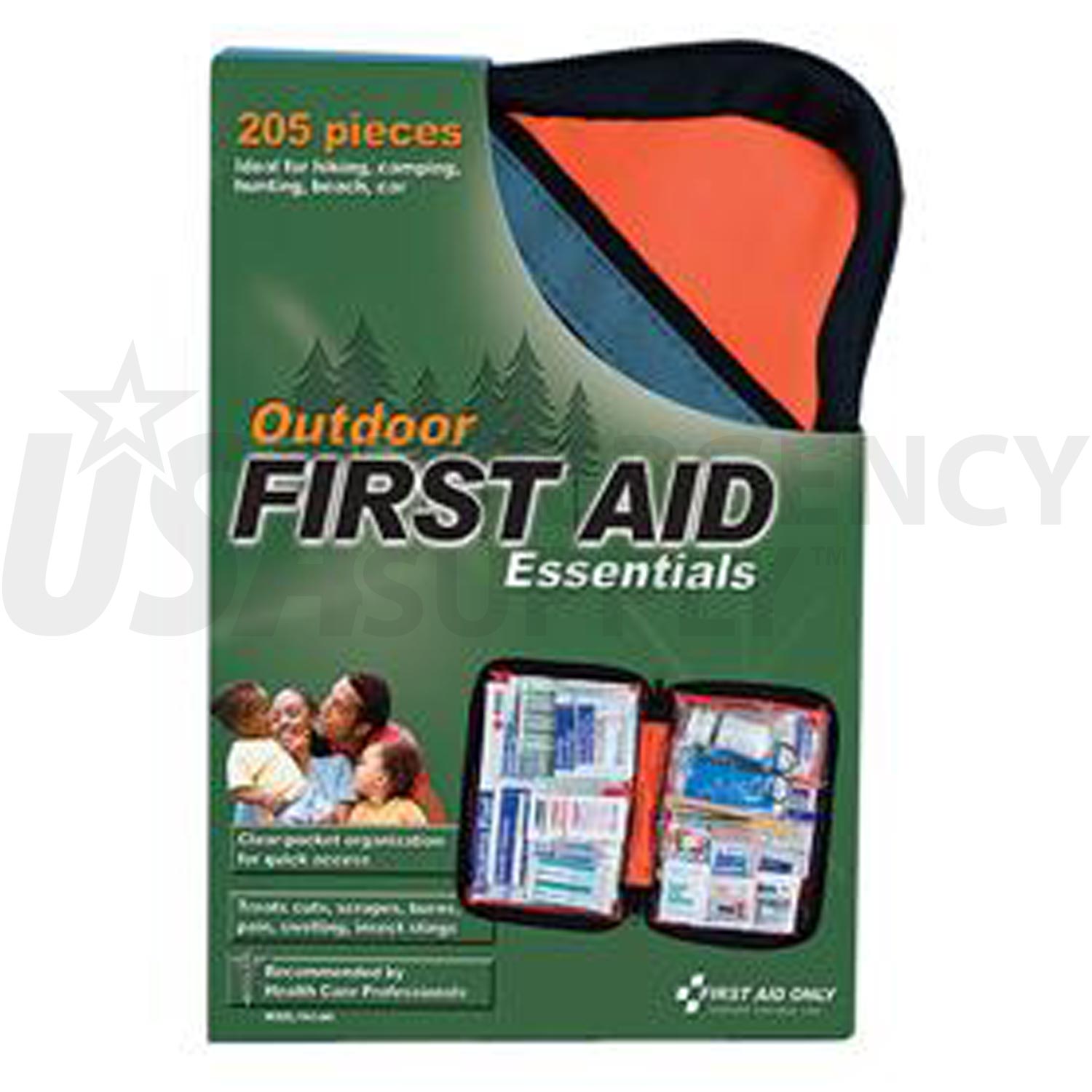 Outdoor First Aid Kit Softsided 205 Pieces Large USA Emergency Supply