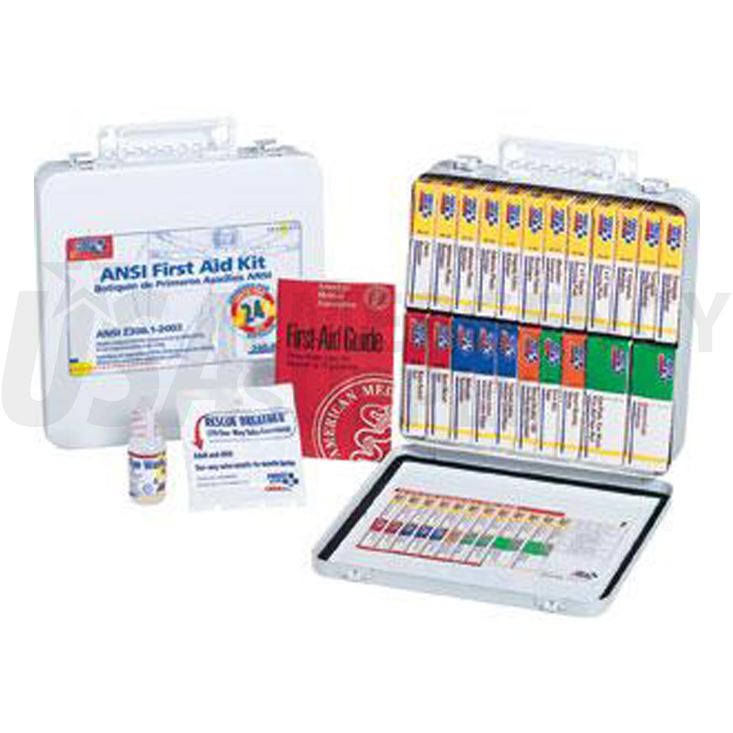 Unitized First Aid Kit Ansi 24 Unit Metal Case With Gasket USA