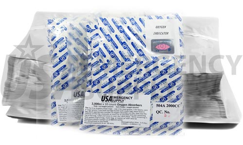 Quart Standard Seal-Top Mylar Storage Bags and Oxygen Absorbers