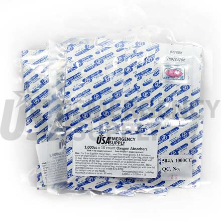 Food Storage Oxygen Absorbers D1000 (1000cc) 20 count