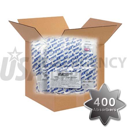 CASE - Food Storage Oxygen Absorbers D1000 (1000cc) - 1 case