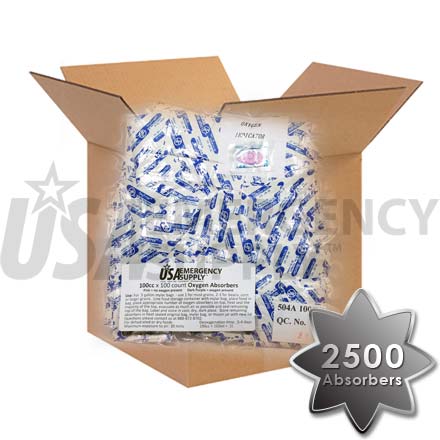 CASE - Food Storage Oxygen Absorbers D100 (100cc) - 1 case