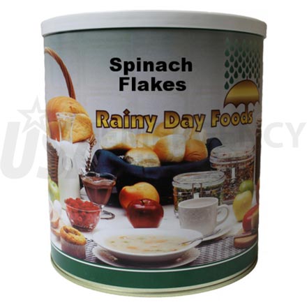 Spinach - Dehydrated Spinach Flakes 8 oz. #10 can