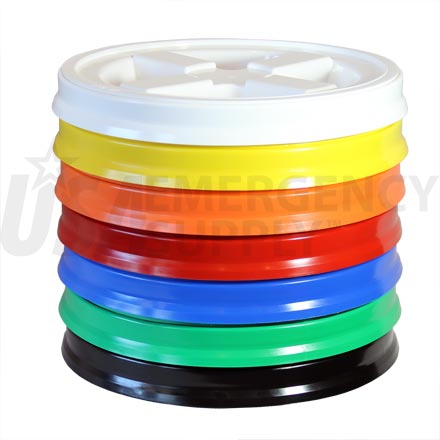 Food Storage Lids - Twister Seal Lid - Six Color Mix - Six (6) Pak