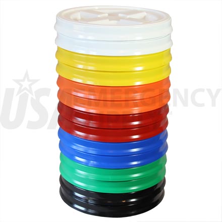 Food Storage Lids - Twister Seal Lid - Six Color Mix - Twelve (12) Pak - 1 case