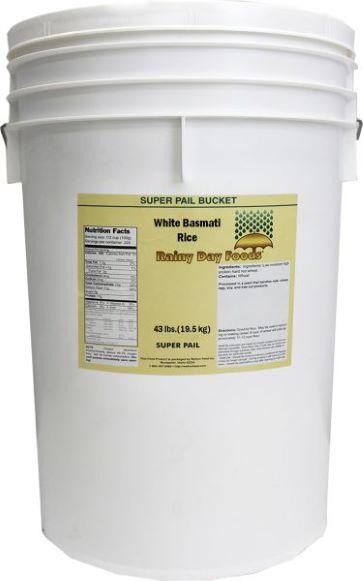 Basmati White Rice 36 lb. 5 gal SP